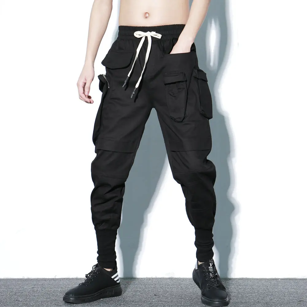 2019 Men Joggers Pants Hip Hop Fashion Black Solid Elastic Waist Harem Pants Men Casual Pants Male Trousers Streetwear
2019 Men Joggers Pants Hip Hop Fashion Black Solid Elastic Waist Harem Pants Men Casual Pants Male Trousers Streetwear