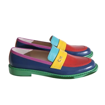 2019 autumn new leather loafers fashion rainbow color women's shoes Casual flat shoes Women Shoe flats Oxford shoes obuv
2019 autumn new leather loafers fashion rainbow color women's shoes Casual flat shoes Women Shoe flats Oxford shoes obuv