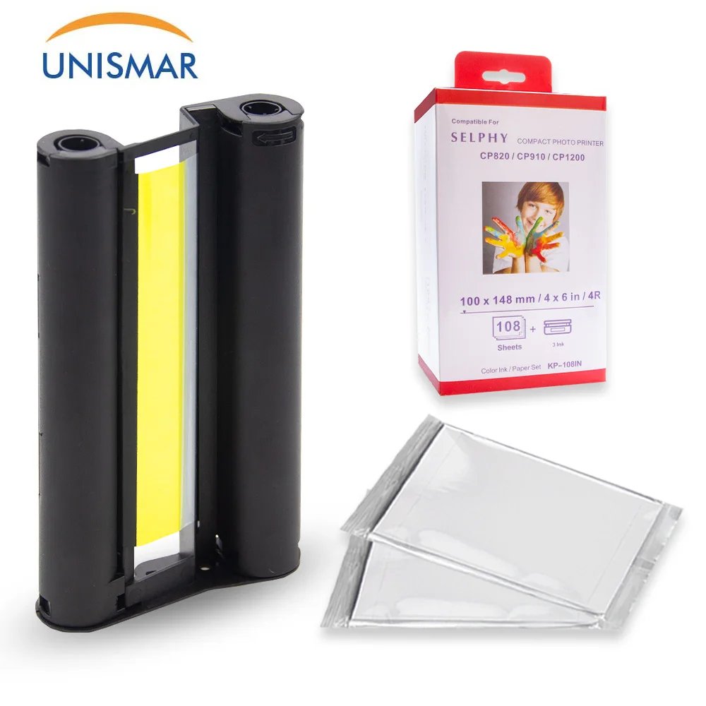 1 Ink Cartrdige+36 Sheets Photo Paper for Canon Selphy Photo Printer CP1200 CP1300 CP910 CP900 Printers 6 Inch KP-36IN KP-108IN 
1 Ink Cartrdige+36 Sheets Photo Paper for Canon Selphy Photo Printer CP1200 CP1300 CP910 CP900 Printers 6 Inch KP-36IN KP-108IN