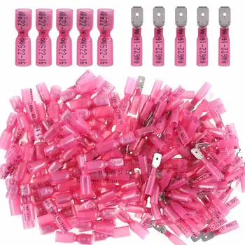 100PCS 22-18 AWG Heat Shrink Crimp Spade Terminals Male&Female Electrical Wire Connectors Kit
100PCS 22-18 AWG Heat Shrink Crimp Spade Terminals Male&Female Electrical Wire Connectors Kit
