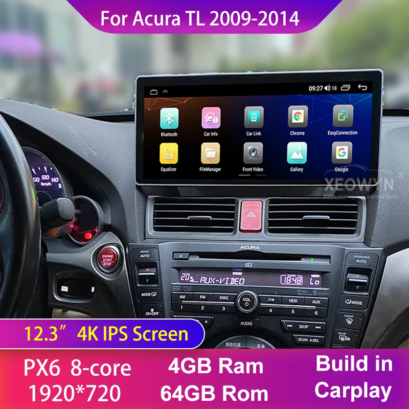Android 10 для Honda Acura TL 2009 2010 2011 2012 2013 2014 128 ГБ мультимедийный плеер автомобильное радио