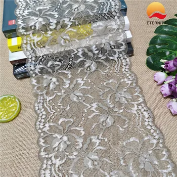 E2251*20CM Lace elastic lace fabric ribbon for fabric wedding elastic lace decoration white large edge
E2251*20CM Lace elastic lace fabric ribbon for fabric wedding elastic lace decoration white large edge