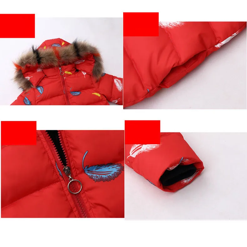 Girls Winter Coats Kids 2019 Winter Jacket For Girls Cotton-padded Clothes Children's Hooded Velour Girls Jackets Outwear 3-12t