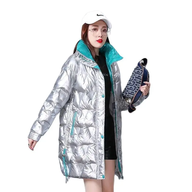 2022 New Hooded Padded Coats Winter Outwear Bright Face Wash-Free Down Padded Jackets Women's Mid-Length Down Coat Female Parkas
2022 New Hooded Padded Coats Winter Outwear Bright Face Wash-Free Down Padded Jackets Women's Mid-Length Down Coat Female Parkas