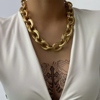Find Me Geometric Double Layers Alloy Chain Necklace for Women Punk Thick Choker Necklaces New Fashion Jewelry Accessories
Find Me Geometric Double Layers Alloy Chain Necklace for Women Punk Thick Choker Necklaces New Fashion Jewelry Accessories