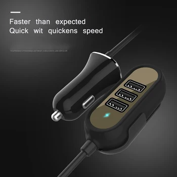 -Port Multifunctional Car Charger Back Seat HQD-Q9T 4 Car Charger 5.8A Universal USB Car Adapter For Smart Phone Tablets 
-Port Multifunctional Car Charger Back Seat HQD-Q9T 4 Car Charger 5.8A Universal USB Car Adapter For Smart Phone Tablets