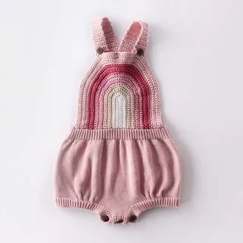 Baby Girl Bodysuits Rainbow Backband Knitted Wool Clothes For Infants Birthday Party Outfit Girl Jumpsuit Newborn Overalls
Baby Girl Bodysuits Rainbow Backband Knitted Wool Clothes For Infants Birthday Party Outfit Girl Jumpsuit Newborn Overalls