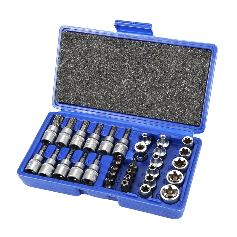 34PCS/Set Hot 2019 Brand New High Quality Outer Nuts Set Socket Wrench Tool T-profile Bit Set Car Accessories Free Shipping HWC
34PCS/Set Hot 2019 Brand New High Quality Outer Nuts Set Socket Wrench Tool T-profile Bit Set Car Accessories Free Shipping HWC