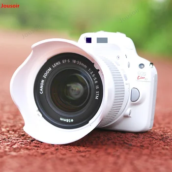 White camera hood 100D 18-55mm lens dedicated 58mm size lens protection cover 200D CD50 T03
White camera hood 100D 18-55mm lens dedicated 58mm size lens protection cover 200D CD50 T03