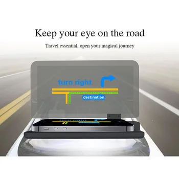 Hot 6 inch Universal H6 Car HUD Head Up Display Projector Phone Navigation Smartphone Holder gps hud for every car
Hot 6 inch Universal H6 Car HUD Head Up Display Projector Phone Navigation Smartphone Holder gps hud for every car