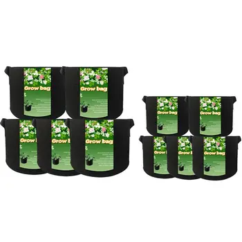 10Pcs Duty Thickened Fabric Pots Grow Bags Container Nursery Plant Bag with Handles - 5Pcs 7 Gallon & 5Pcs 10 Gallon
10Pcs Duty Thickened Fabric Pots Grow Bags Container Nursery Plant Bag with Handles - 5Pcs 7 Gallon & 5Pcs 10 Gallon