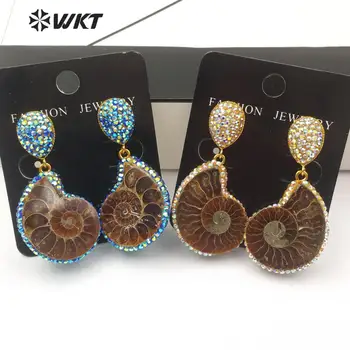 WT-RE089 WKT New Arrivals Ammolite Trumpet Shaped Earrings Women Fashion Earrings Jewelry Gift For Women
WT-RE089 WKT New Arrivals Ammolite Trumpet Shaped Earrings Women Fashion Earrings Jewelry Gift For Women