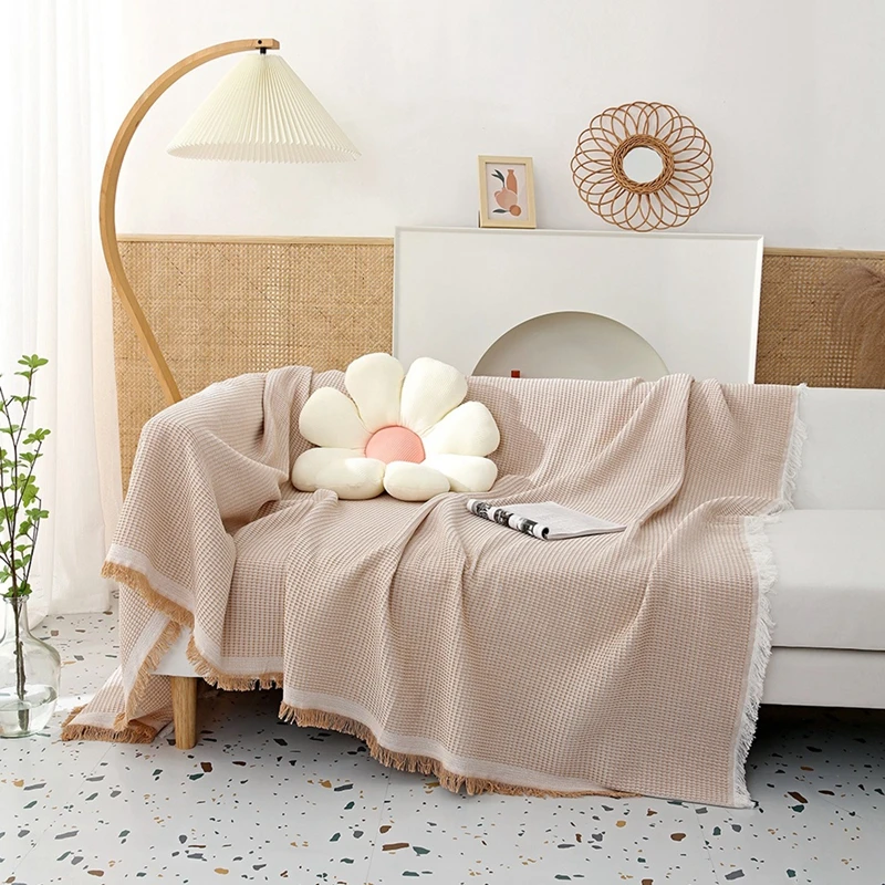 Soft Throw Blanket Ins Sofa Towels Tassel Cozy Camping Picnic Beach Mat Couch Cover Tapestry Bedspread Cubre Camas | Дом и сад
