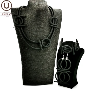UKEBAY New Punk Jewelry Set Handmade Rubber Jewelry For Women Gothic Designer Party Accessories Necklace Bangles Earrings A Set
UKEBAY New Punk Jewelry Set Handmade Rubber Jewelry For Women Gothic Designer Party Accessories Necklace Bangles Earrings A Set