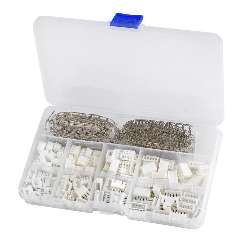 560PC 2.54Mm JST-XHP 2/3/4/5 Pin Housing with 2.54Mm JST XH Male/Female Pin Header Dupont Wire Connector Kit
560PC 2.54Mm JST-XHP 2/3/4/5 Pin Housing with 2.54Mm JST XH Male/Female Pin Header Dupont Wire Connector Kit