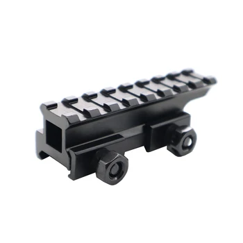 

Shot Gun Rifle High Profile Scope Mount Base Dovetail Extend 8 Slots Weaver Picatinny Rail Adapter 11mm to 20mm For Hunting