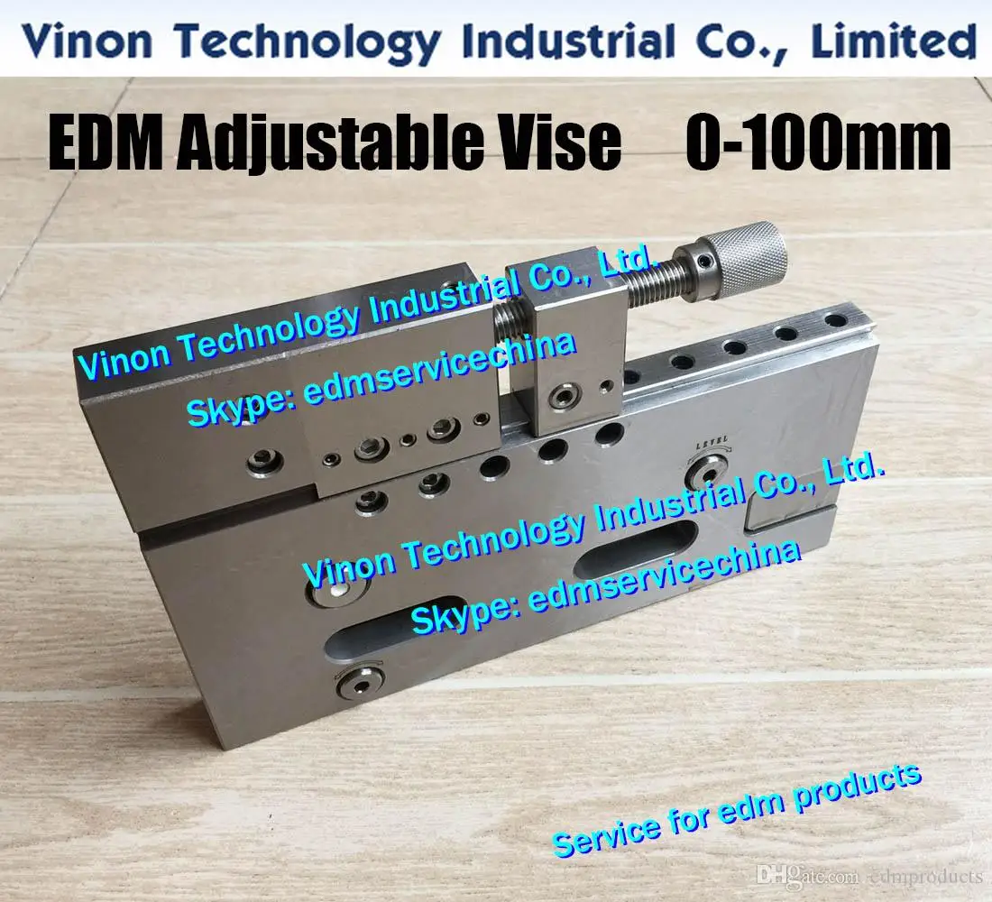 

0-100mm edm Adjustable Vise VS100, Stainless Steel Precision Wire-cut Clamp Vise, edm Jig Tools hold 100mm for all wirecut edm