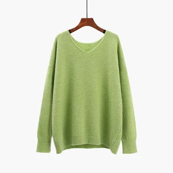 solid fleece women sweater and pullovers v-neck loose casual all match knitted pulls outwear coat top quality
solid fleece women sweater and pullovers v-neck loose casual all match knitted pulls outwear coat top quality