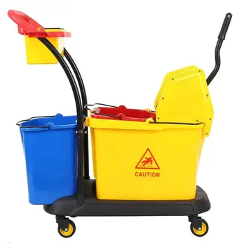 (Ship From USA) Hotel Commercial Double Mop Bucket Down-press Wringer Trolley Cart 35L+15L+4L
(Ship From USA) Hotel Commercial Double Mop Bucket Down-press Wringer Trolley Cart 35L+15L+4L