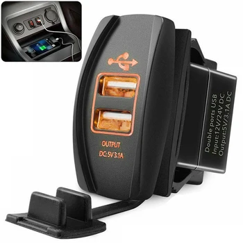 3.1A Universal Dual USB Port Socket Charger With LED Light Cigarette Lighter Adapter Waterproof Cover Chargers For Cars Boats
3.1A Universal Dual USB Port Socket Charger With LED Light Cigarette Lighter Adapter Waterproof Cover Chargers For Cars Boats