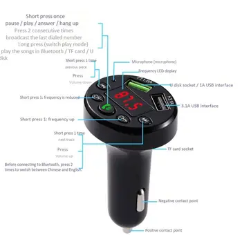 E6 Dual USB Port Charging Hands-free Car Player Wireless Bluetooth FM Receiver L9BC 
E6 Dual USB Port Charging Hands-free Car Player Wireless Bluetooth FM Receiver L9BC