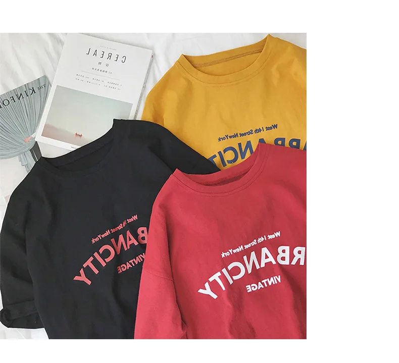 Urban City Letter T-Shirt Korean Streetwear Outfit JKP4275