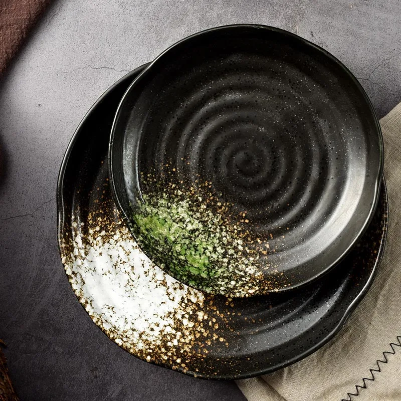 7 5/8 5 дюймовый круглый Керамика обеденные тарелки для японских суши пластины дома