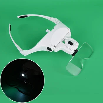 Graft Eyelash 1PC Frame Headband Eye Magnification Magnifying Glasses With LED Light For Beauty Tattoo
Graft Eyelash 1PC Frame Headband Eye Magnification Magnifying Glasses With LED Light For Beauty Tattoo