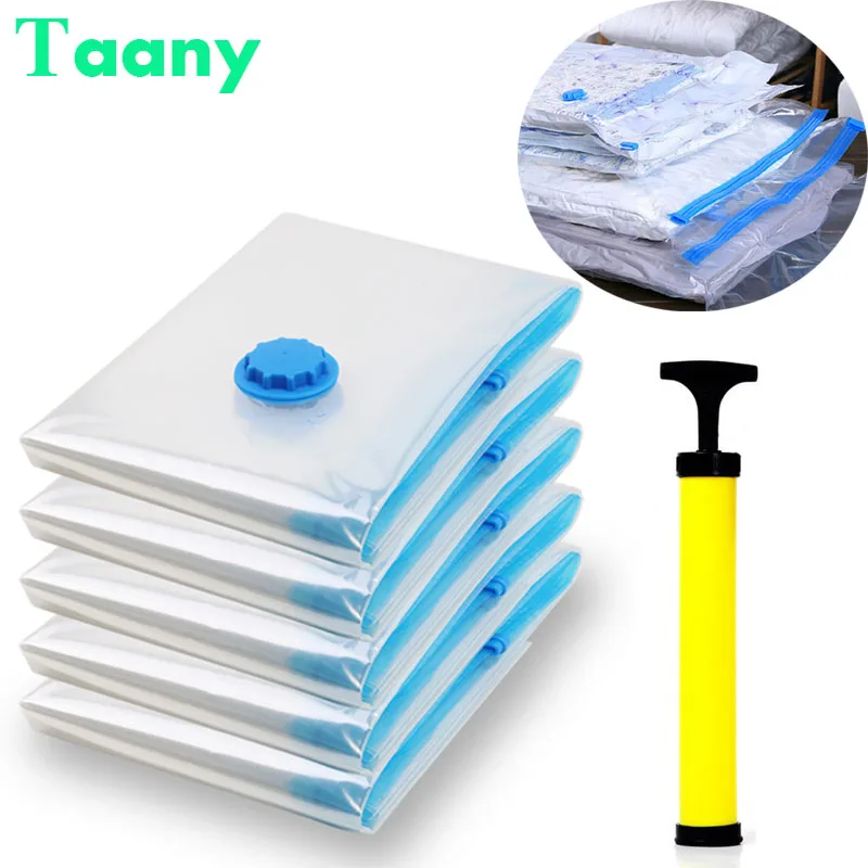 

Vacuum Bag Storage Bag Home Organizer Transparent Clothes Organizer Seal Compressed Travel Saving Space Bags Package Clothing