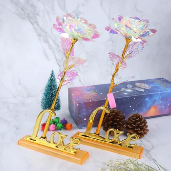 Drop Shipping Valentine's Day Creative Gift 24K Foil Plated Rose Gold Rose Lasts Forever Love Wedding Decor Lover Lighting Rose 
Drop Shipping Valentine's Day Creative Gift 24K Foil Plated Rose Gold Rose Lasts Forever Love Wedding Decor Lover Lighting Rose
