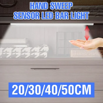 USB Hand Sweep Smart Switch Under Cabinet Light 20 30 40 50CM Hand Motion Sensor Lamp Bar LED Bedroom Decoration Night Ampoule 
USB Hand Sweep Smart Switch Under Cabinet Light 20 30 40 50CM Hand Motion Sensor Lamp Bar LED Bedroom Decoration Night Ampoule
