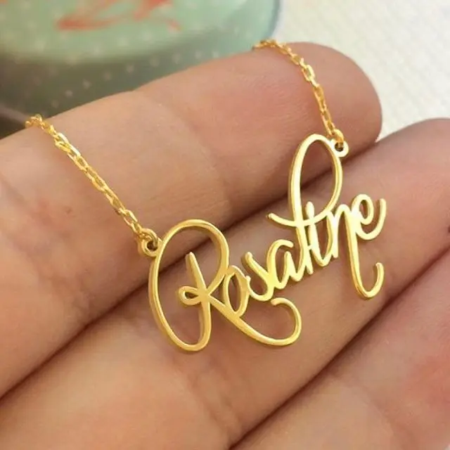 Personalized Letter Name Necklaces For Women Men Stainless Steel Custom Nameplate Jewelry Bridesmaid Gift Collares Mujer Boys
Personalized Letter Name Necklaces For Women Men Stainless Steel Custom Nameplate Jewelry Bridesmaid Gift Collares Mujer Boys