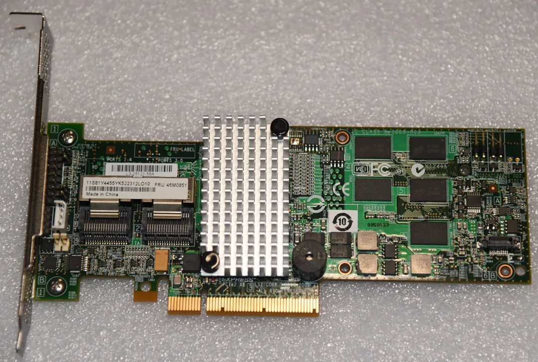 Карта контроллера LSI MegaRAID SAS 9260-8i LSI00202 IBM M5015 512 МБ кэш 6 ГБ RAID0.1.5 PCI-E 2,0 X8 с кабелем SATA 2 шт.
Карта контроллера LSI MegaRAID SAS 9260-8i LSI00202 IBM M5015 512 МБ кэш 6 ГБ RAID0.1.5 PCI-E 2,0 X8 с кабелем SATA 2 шт.