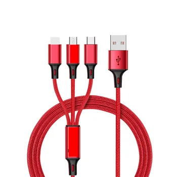 Three-in-One Charge Cable Data Line Applicable for iphone android Type-C Fast Charging Three-in-One Data Cable Charging 
Three-in-One Charge Cable Data Line Applicable for iphone android Type-C Fast Charging Three-in-One Data Cable Charging