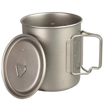 750ml Camping Hiking Titanium Pot Coffee Tea Water Mug Cup With Folding Grip for Camping Picnic Travel BBQ Garden 
750ml Camping Hiking Titanium Pot Coffee Tea Water Mug Cup With Folding Grip for Camping Picnic Travel BBQ Garden