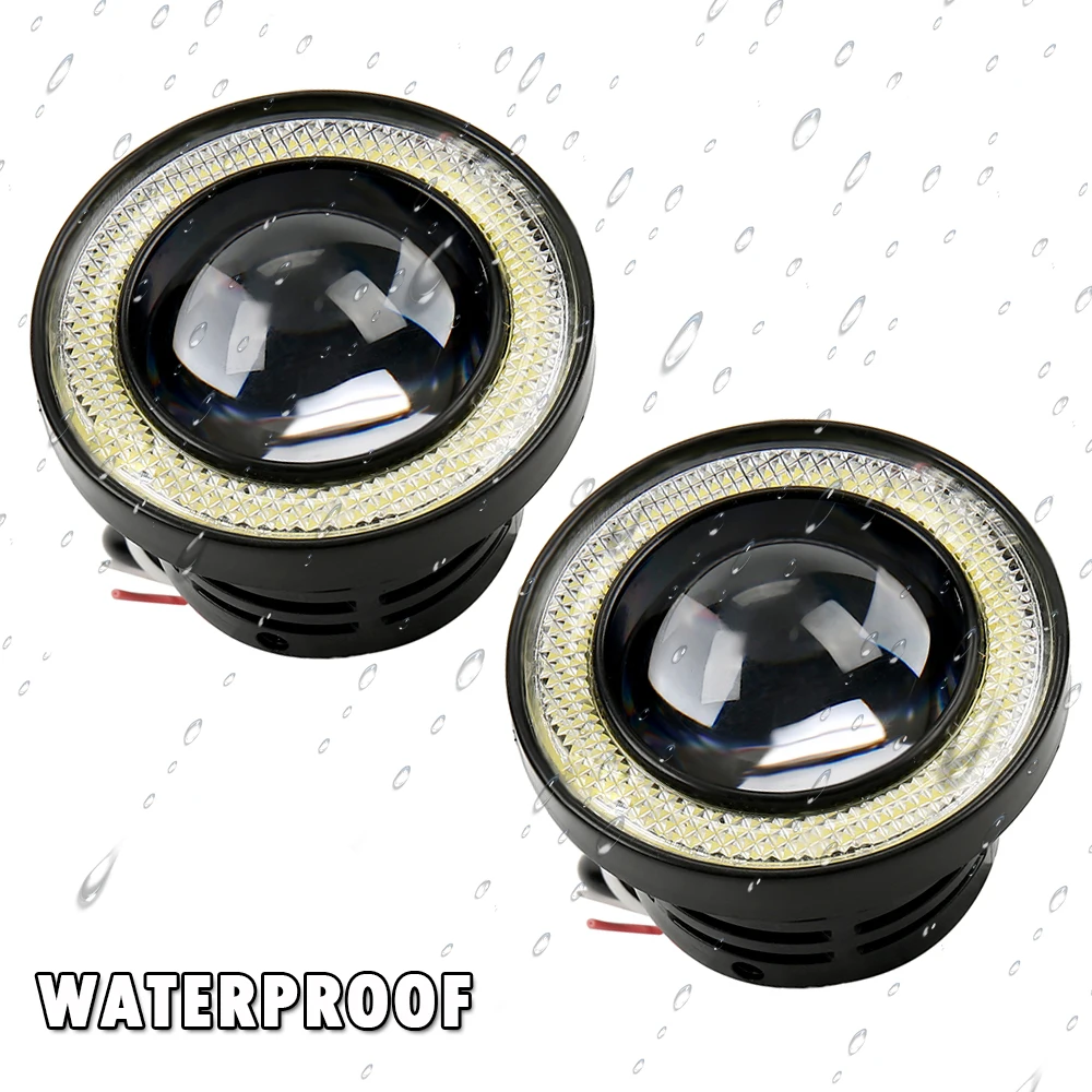 LED Headlight Fog Light COB Angel Eye Fog Light Daytime Running Light Professional Car Accessories for General Purpose
LED Headlight Fog Light COB Angel Eye Fog Light Daytime Running Light Professional Car Accessories for General Purpose