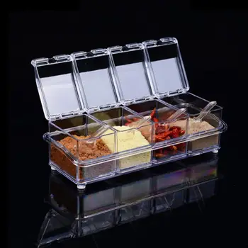 4pcs/set Transparent seasoning coat rack spice pots storage container Cruet seasoning jars with cover and spoon kitchen utensils
4pcs/set Transparent seasoning coat rack spice pots storage container Cruet seasoning jars with cover and spoon kitchen utensils