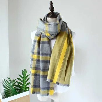 Luxury 2020 Brand Plaid Scarf Hijab Winter Cashmere Thick Shawl Women Warm Bandana Scarves Cachecol Pashmina Foulard Poncho
Luxury 2020 Brand Plaid Scarf Hijab Winter Cashmere Thick Shawl Women Warm Bandana Scarves Cachecol Pashmina Foulard Poncho