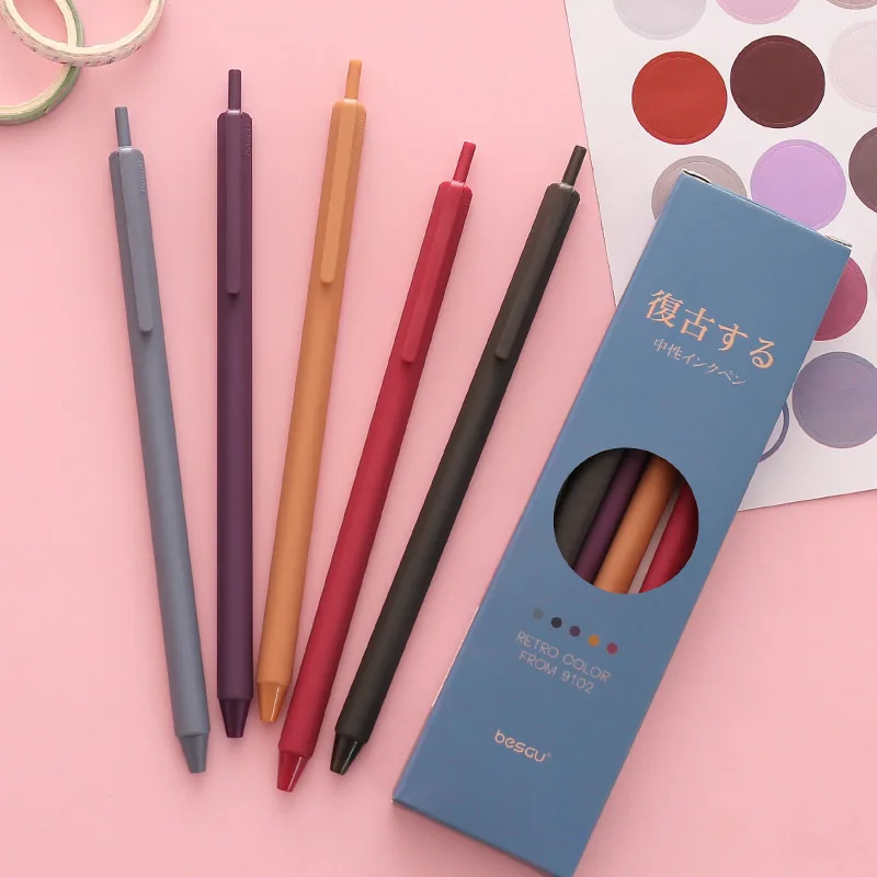 Retro Color Neutral Pen Creative Lovely Student Account Taking Notes Office Supplies Morandi Multi Color Ball Point Pen
Retro Color Neutral Pen Creative Lovely Student Account Taking Notes Office Supplies Morandi Multi Color Ball Point Pen