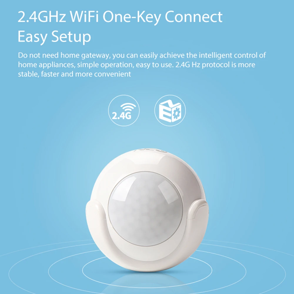 NEO Coolcam Smart Wifi PIR Motion Sensor Detector Built In Battery For Smart Home Automation Work with IFTTT
NEO Coolcam Smart Wifi PIR Motion Sensor Detector Built In Battery For Smart Home Automation Work with IFTTT