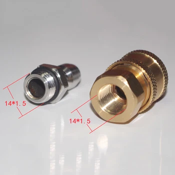 Male Female Connector Pressure Washer 1/4 Quick Insert Connect Adapter M14x1.5 Pure Copper Joint Tool Parts
Male Female Connector Pressure Washer 1/4 Quick Insert Connect Adapter M14x1.5 Pure Copper Joint Tool Parts