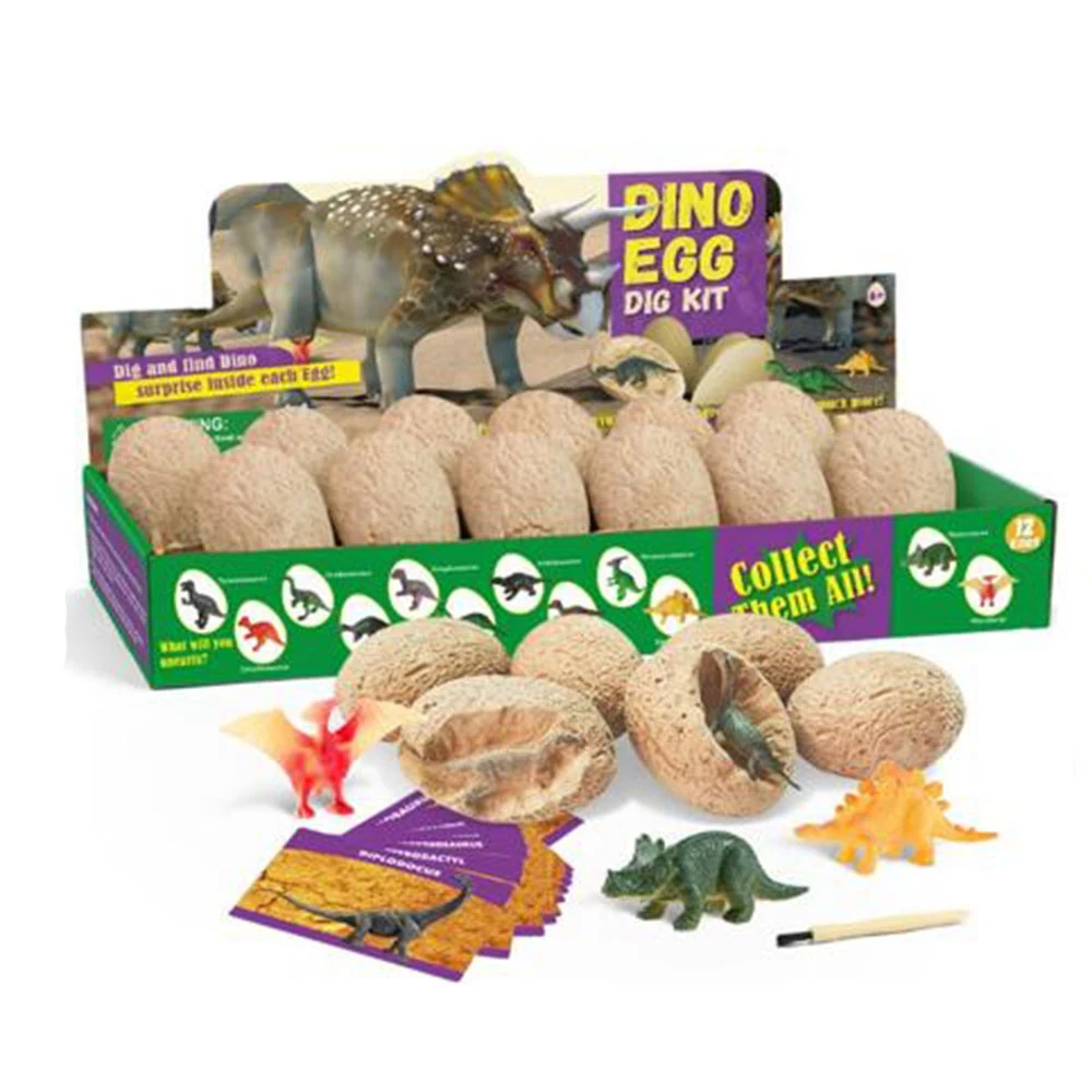 Фото Динозавр яйцо копать набор динозавр игрушки открыть 12 динозавров яйца и для себя