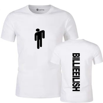 Billie Eilish Fashion Black and White Letter Print Women's / Men's T-shirts Selling Casual Men's Tops 100% Cotton
Billie Eilish Fashion Black and White Letter Print Women's / Men's T-shirts Selling Casual Men's Tops 100% Cotton