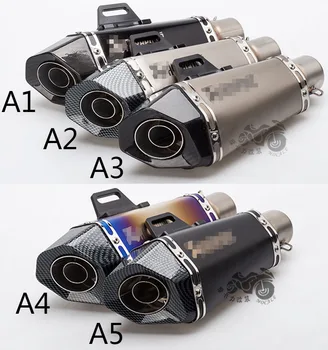 51mm Motorcycle carbon fiber exhaust pipe muffler small hexagon exhaust with DB killer for Z900 MT09 KTM390 CBR
51mm Motorcycle carbon fiber exhaust pipe muffler small hexagon exhaust with DB killer for Z900 MT09 KTM390 CBR