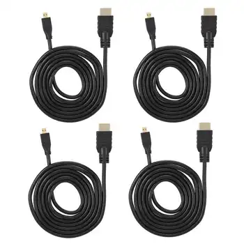 4pcs Micro HDMI to HDMI Cable 1.5Meters HD Video Wire Fit for Raspberry Pi 4B New
4pcs Micro HDMI to HDMI Cable 1.5Meters HD Video Wire Fit for Raspberry Pi 4B New