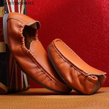 Men Full Grain Leather Moccasins Men Casual Leather Shoes Zapatillas Hombre Loafers
Men Full Grain Leather Moccasins Men Casual Leather Shoes Zapatillas Hombre Loafers