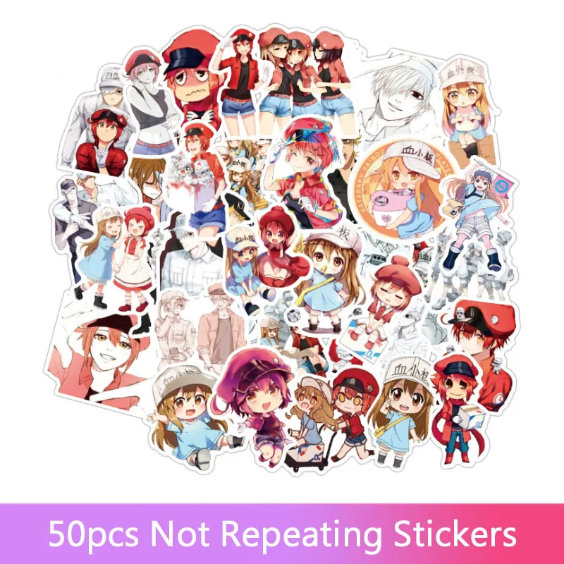 50pcs Japanese Anime Cells at Work Graffiti Stickers for Motorcycle Notebook Computer Car DIY Children's Toys Gift
50pcs Japanese Anime Cells at Work Graffiti Stickers for Motorcycle Notebook Computer Car DIY Children's Toys Gift