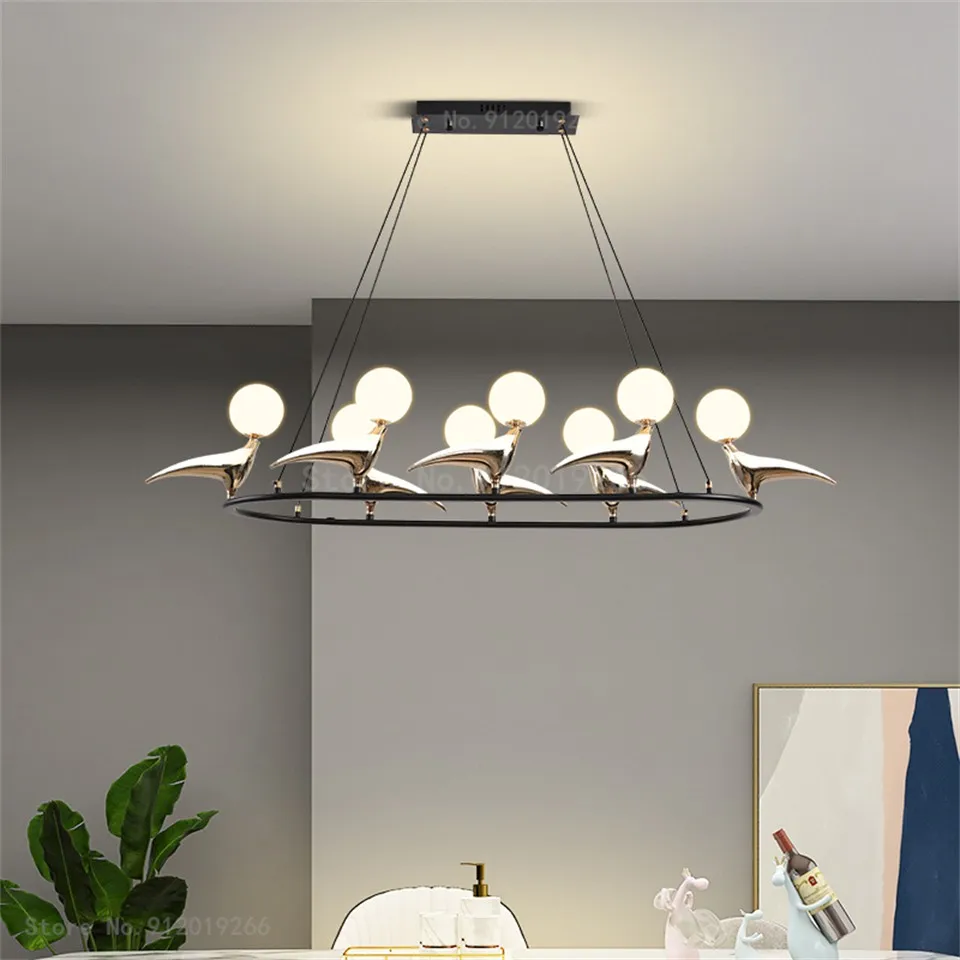 Modern 6/8 Bird Led Chandelier For Living Room Suspension Light Creative Bedroom Dining Hanglamp Kitchen Cafe Decor Pendant Lamp
Modern 6/8 Bird Led Chandelier For Living Room Suspension Light Creative Bedroom Dining Hanglamp Kitchen Cafe Decor Pendant Lamp