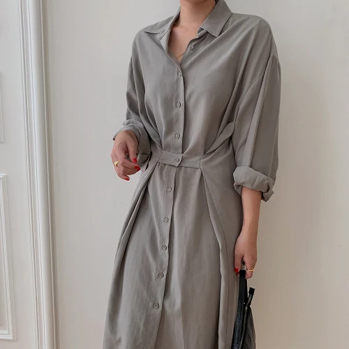 Aihuyigui 2019 New Autumn Long Sleeve Dress Women Elegant Buttons Runway Loose Slim Chic Loose Chic Dress Mujer Vestidos Ru323
Aihuyigui 2019 New Autumn Long Sleeve Dress Women Elegant Buttons Runway Loose Slim Chic Loose Chic Dress Mujer Vestidos Ru323