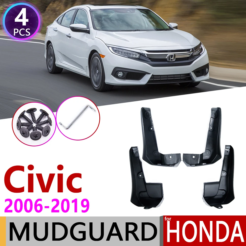 

Mudflap for Honda Civic 2006~2019 FA FB FC Fender Mud Flaps Guard Mudguard Splash Flap Accessories 2007 2008 2009 2010 2015 2018